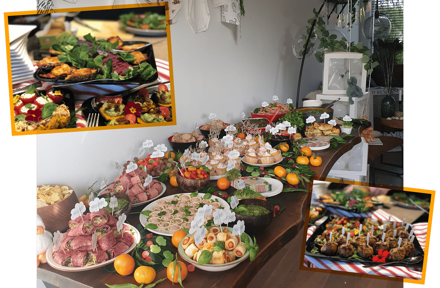 vegan catering buffet