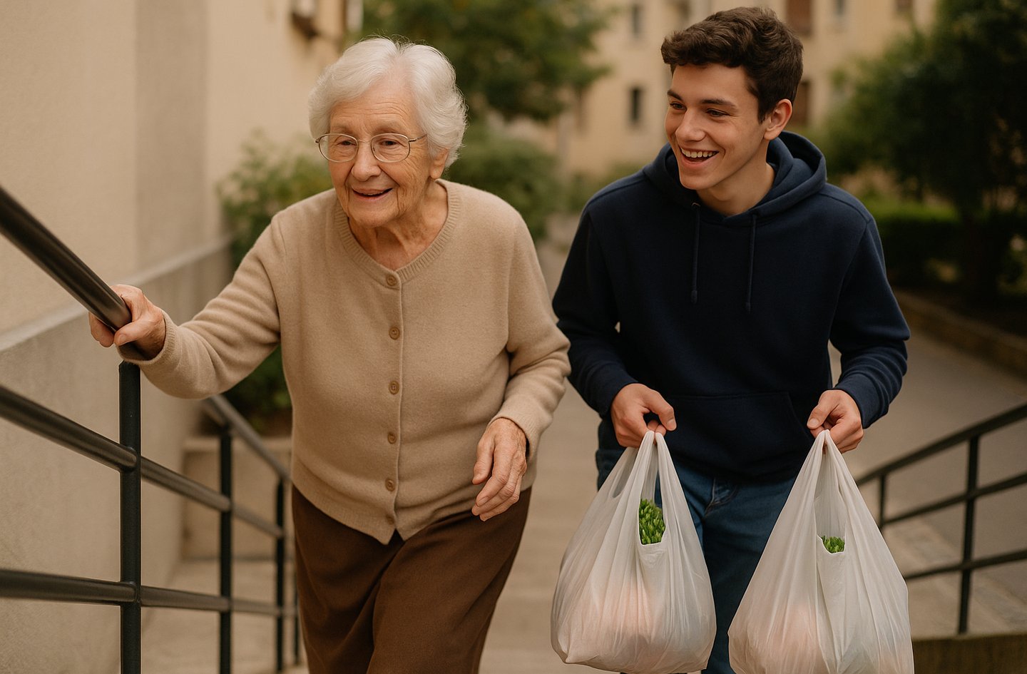 Journée de la gentillesse - Aider la voisine