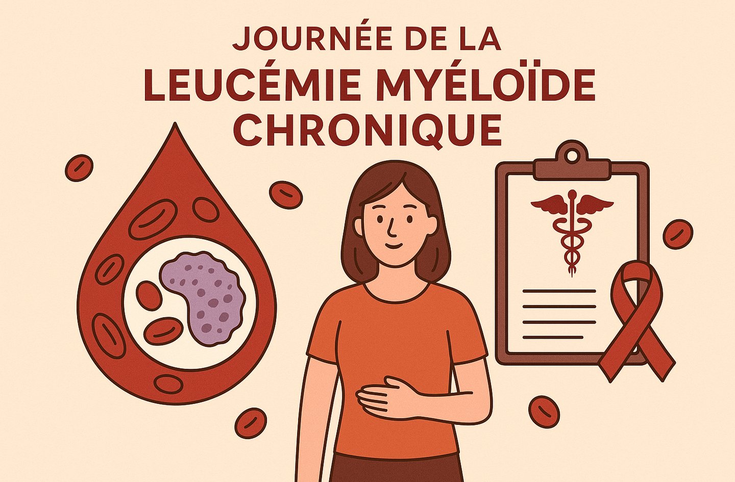 Illustration pour la journée de la leucémie myéloïde chronique