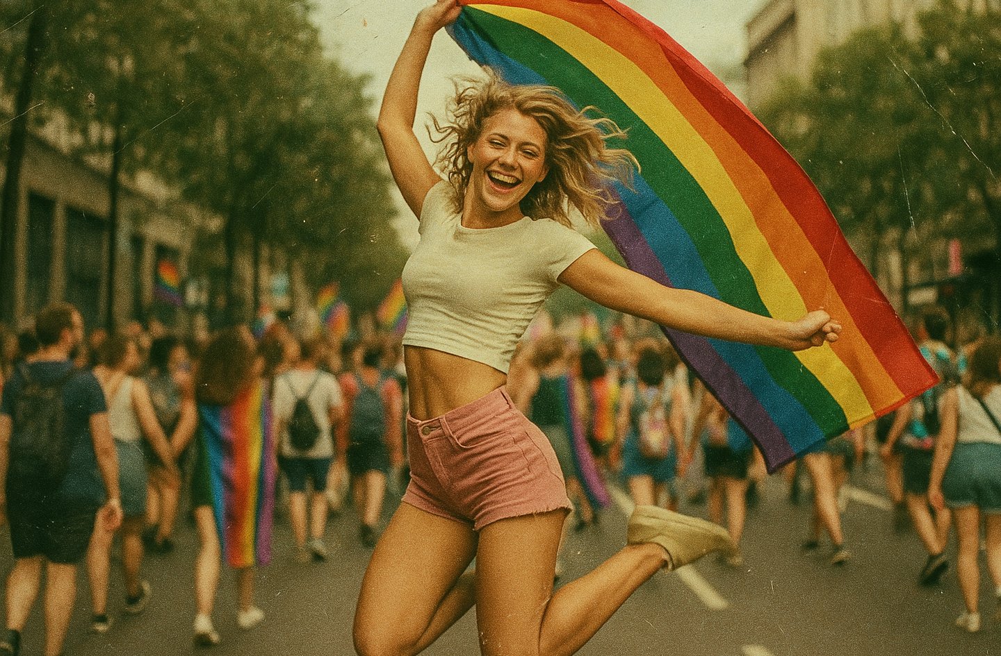 Parade LGBT pour la journée du coming out