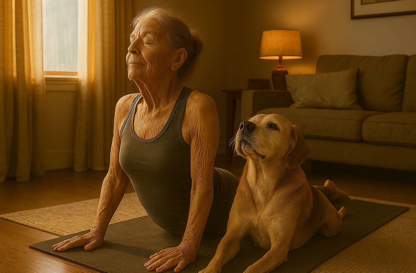 exercice d'assouplissement pour la journée mondiale de l'arthrite.