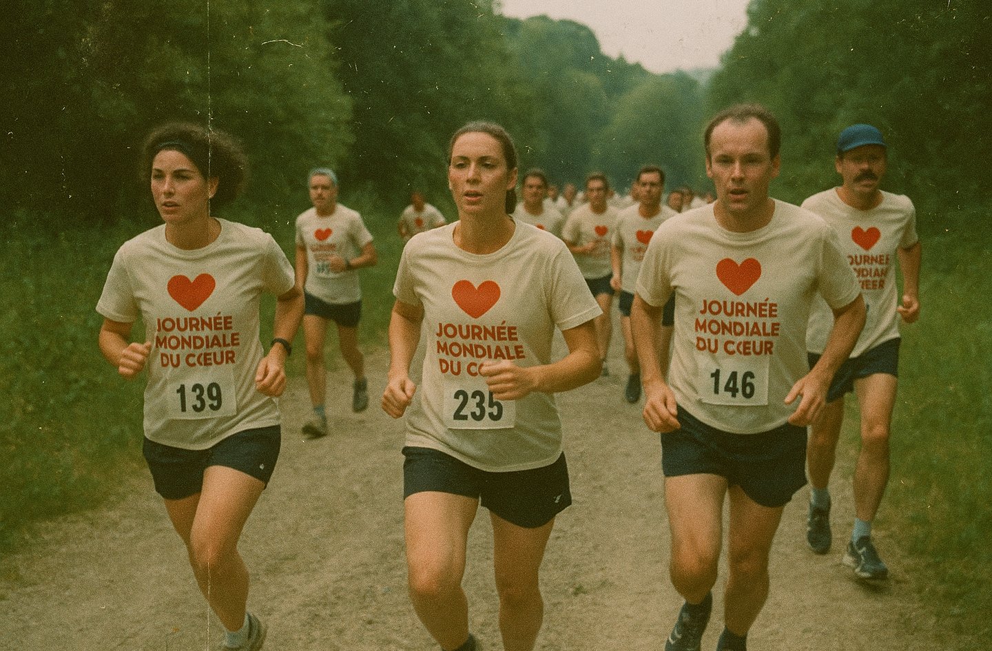 Course marathon pour la journée mondiale du coeur