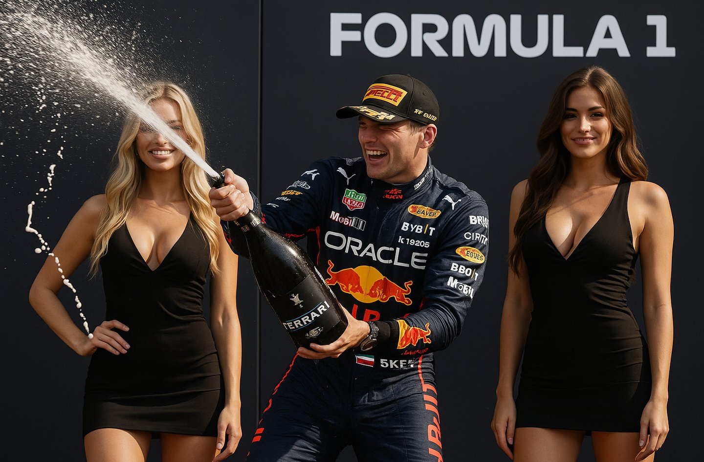 Remise de prix formule 1 pour la journée mondiale du champagne day