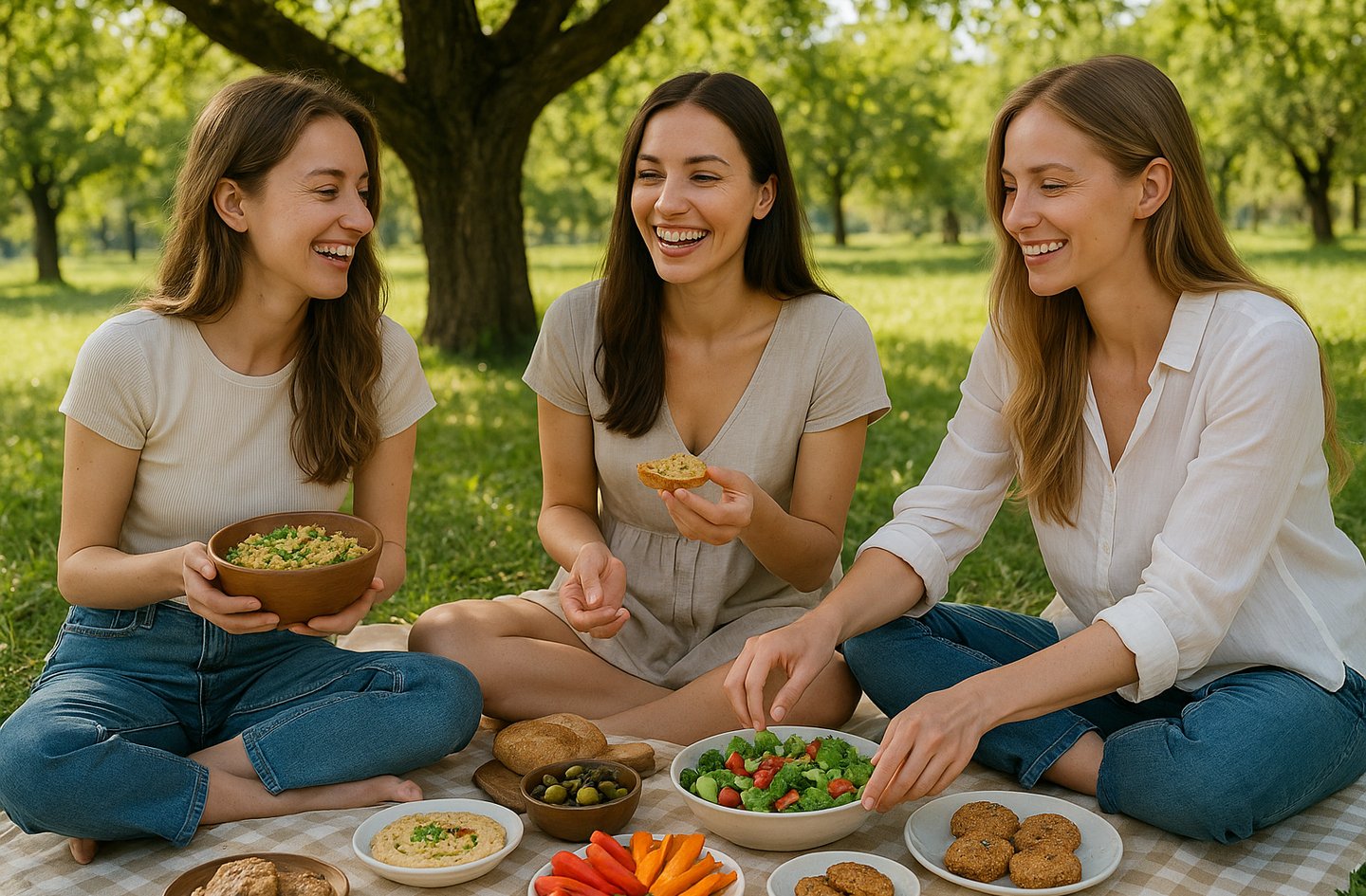 Pique-nique entre amies - Journée mondiale du véganisme
