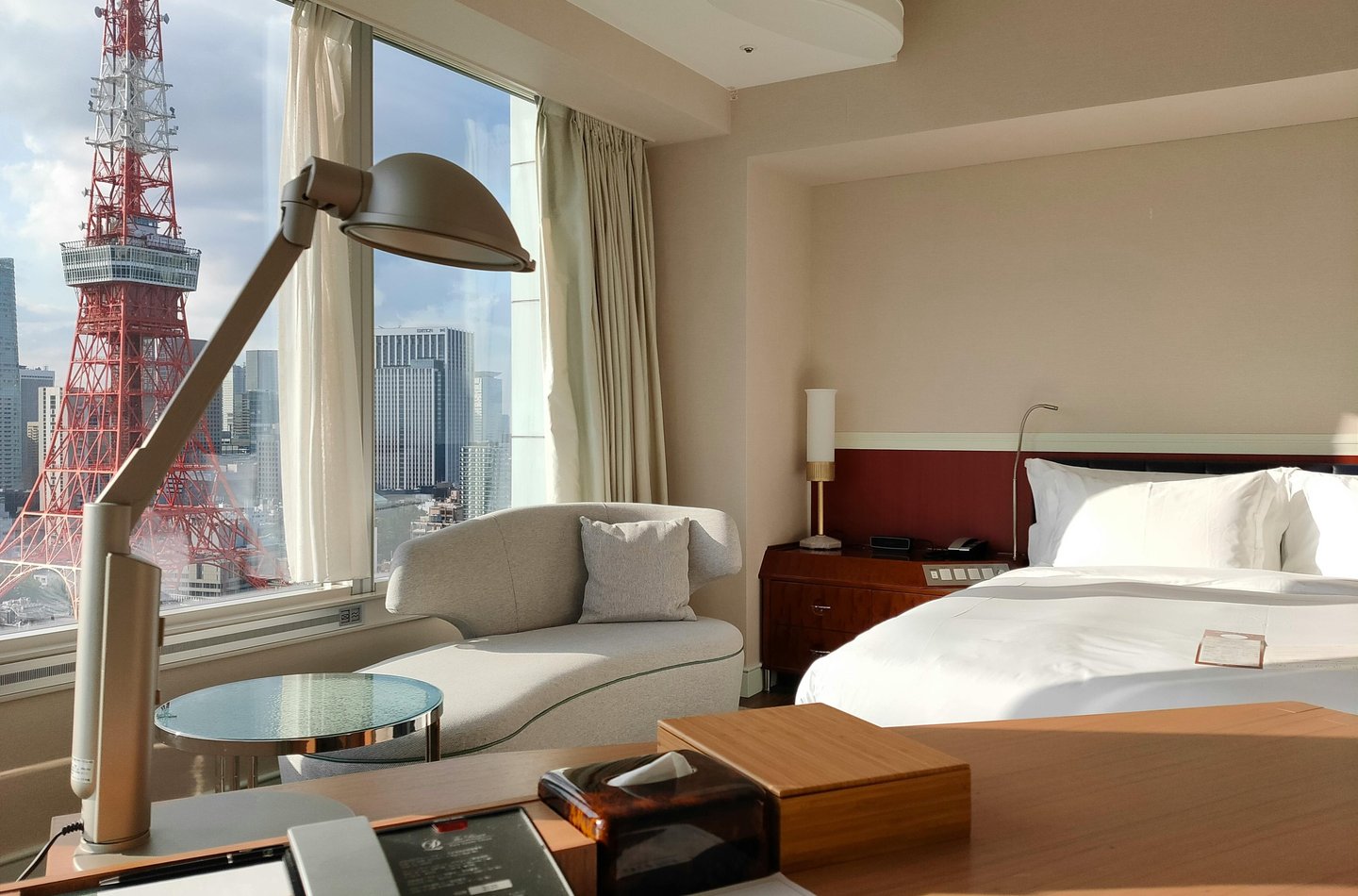 Modern boutique hotel interior in Tokyo with Japanese design elements