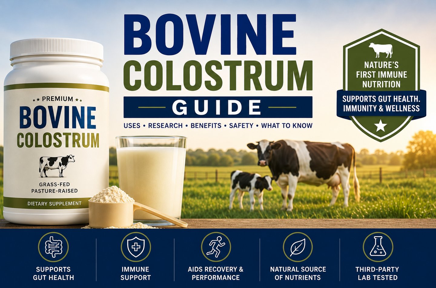 Bovine Colostrum Benefits, Uses, And Safety Guide