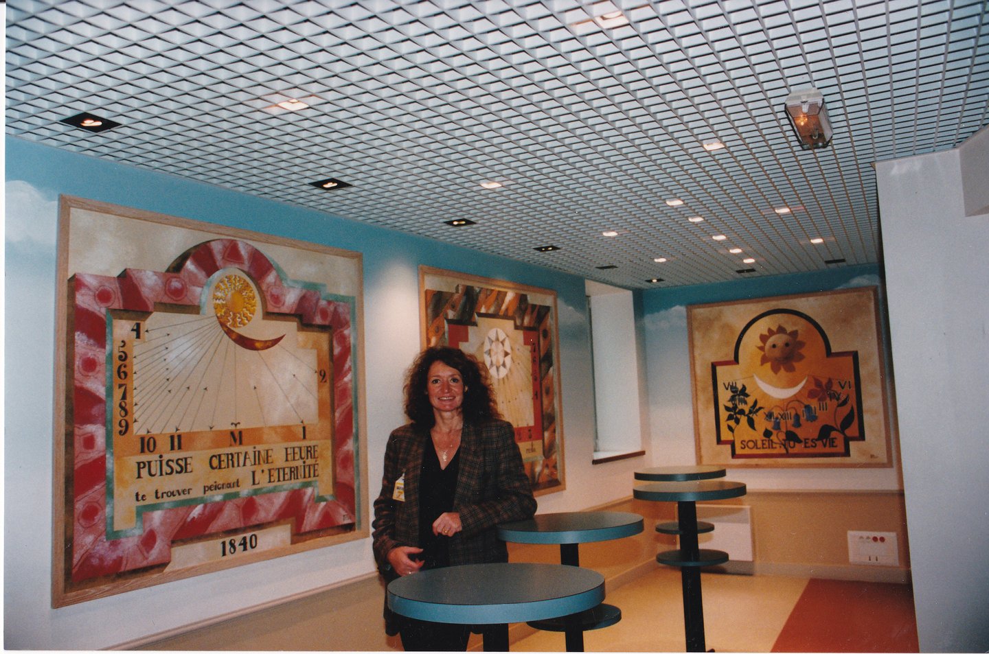 Cafétariat du Crédit Lyonnais décoré par l'architecte d'intérieur France CRUSE.