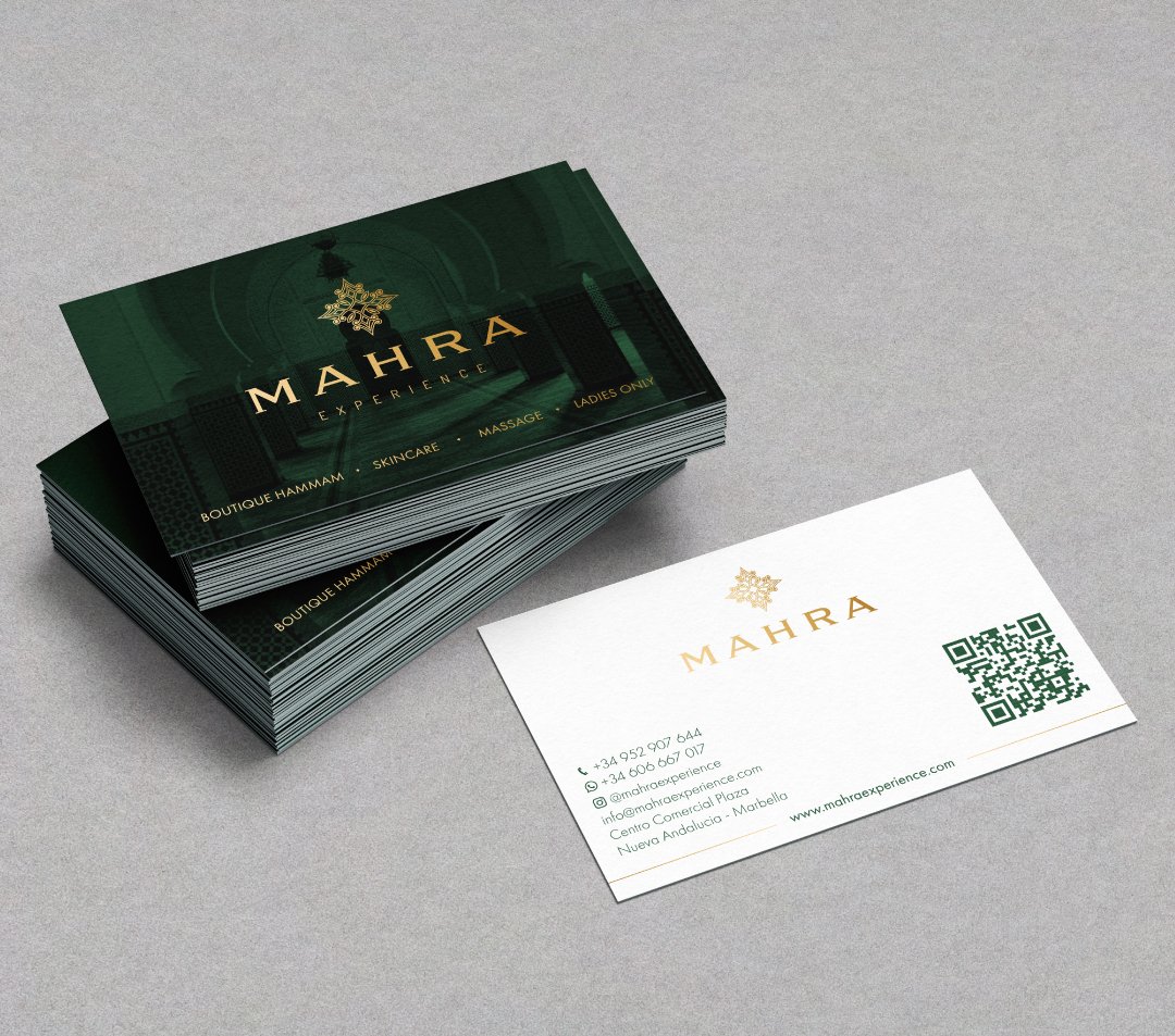 Mahra's business card