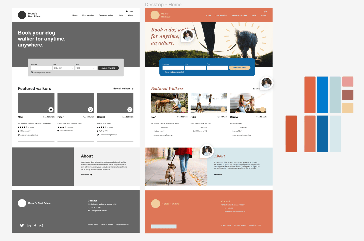 Easily Led wireframe