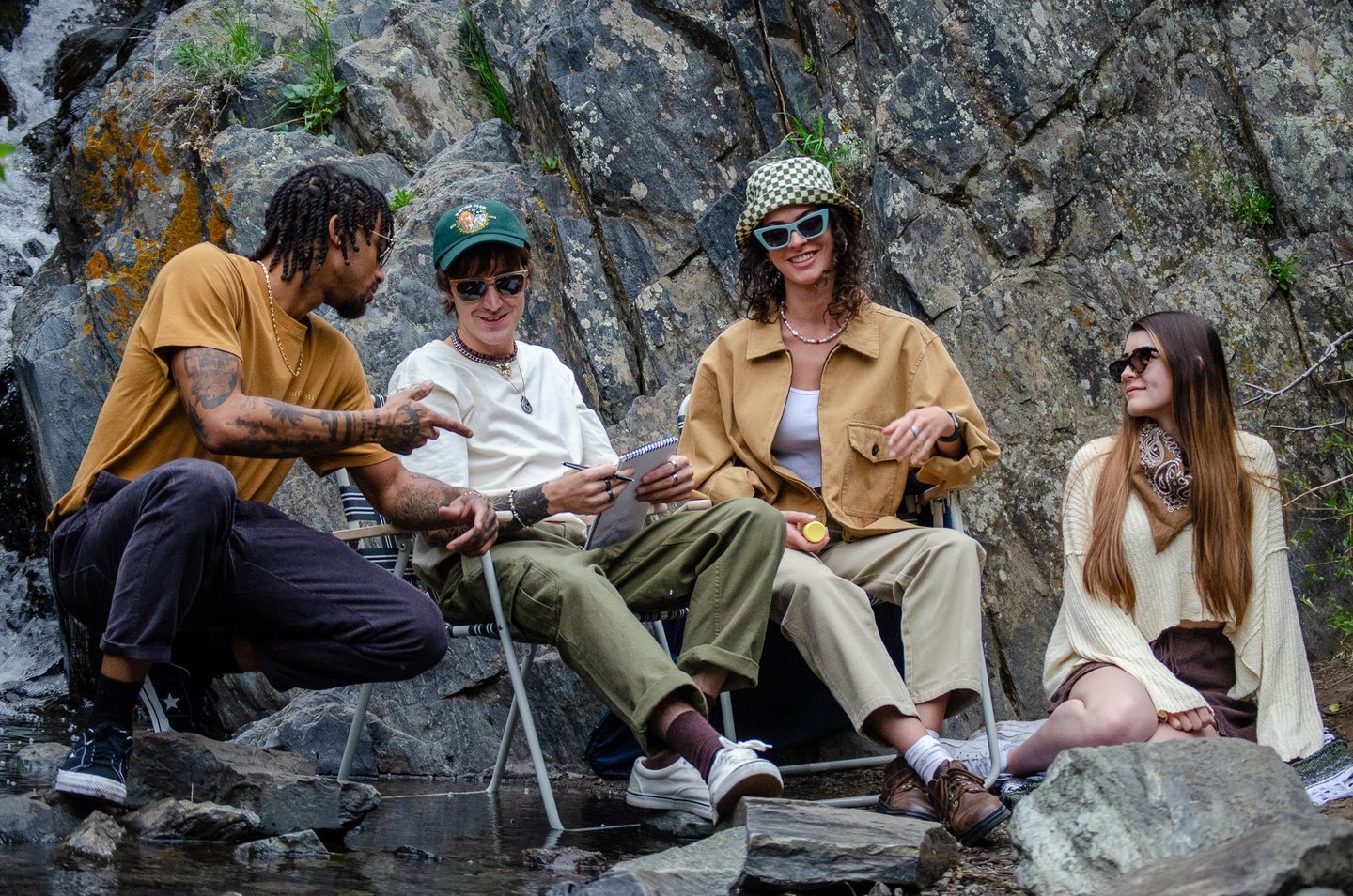 Group of people outside wearing fashion eyewear