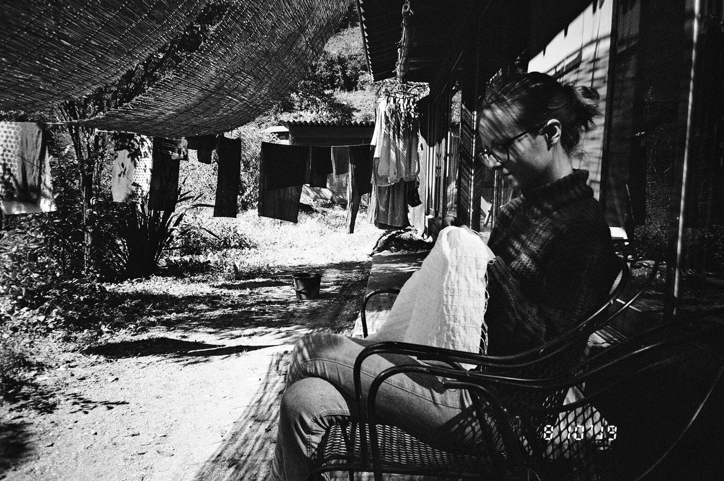 Awonoyoh masterclass, making mokume shibori in a traditional house