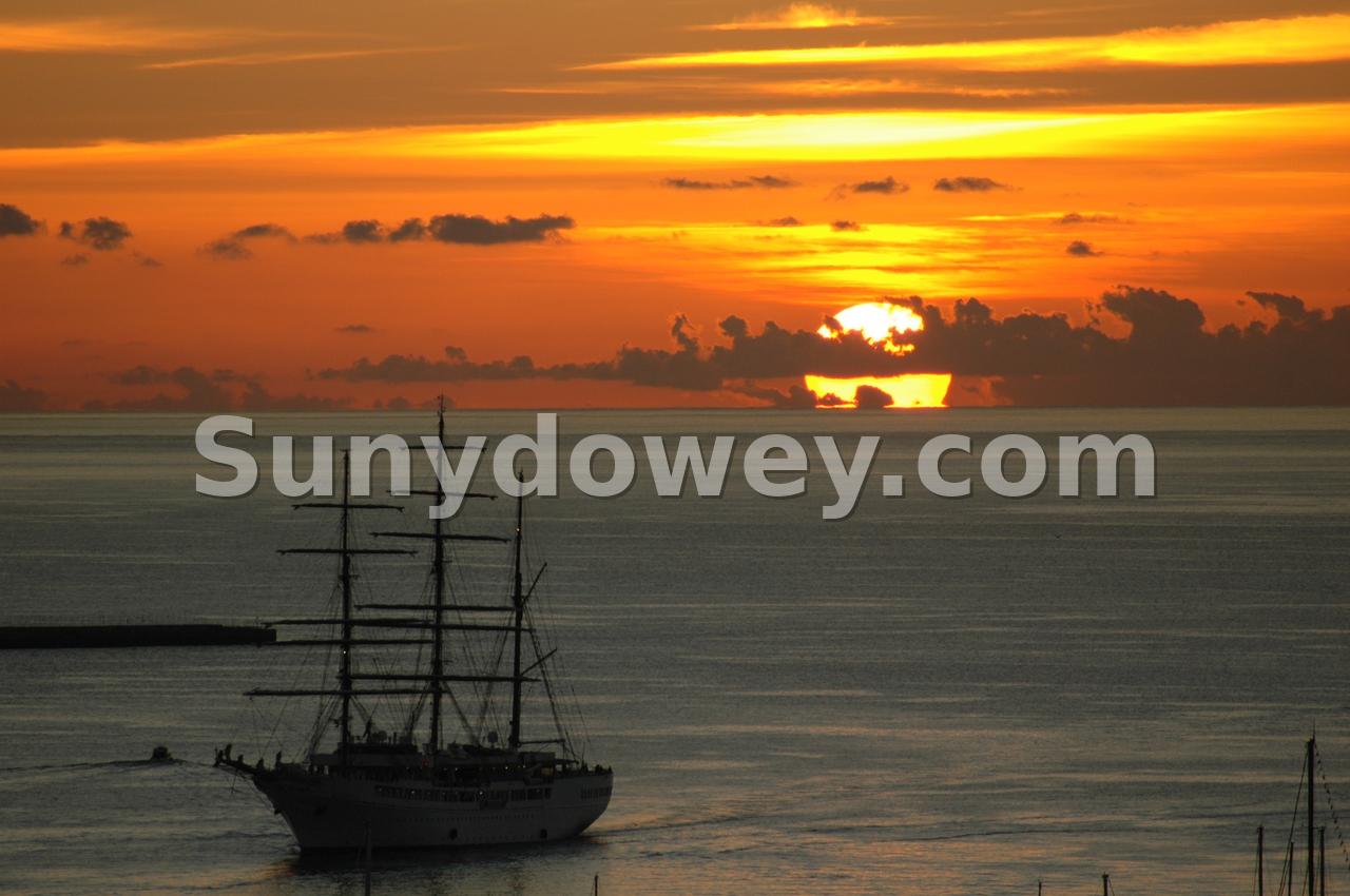 Amanecer desde Las Palmas de Gran Canaria