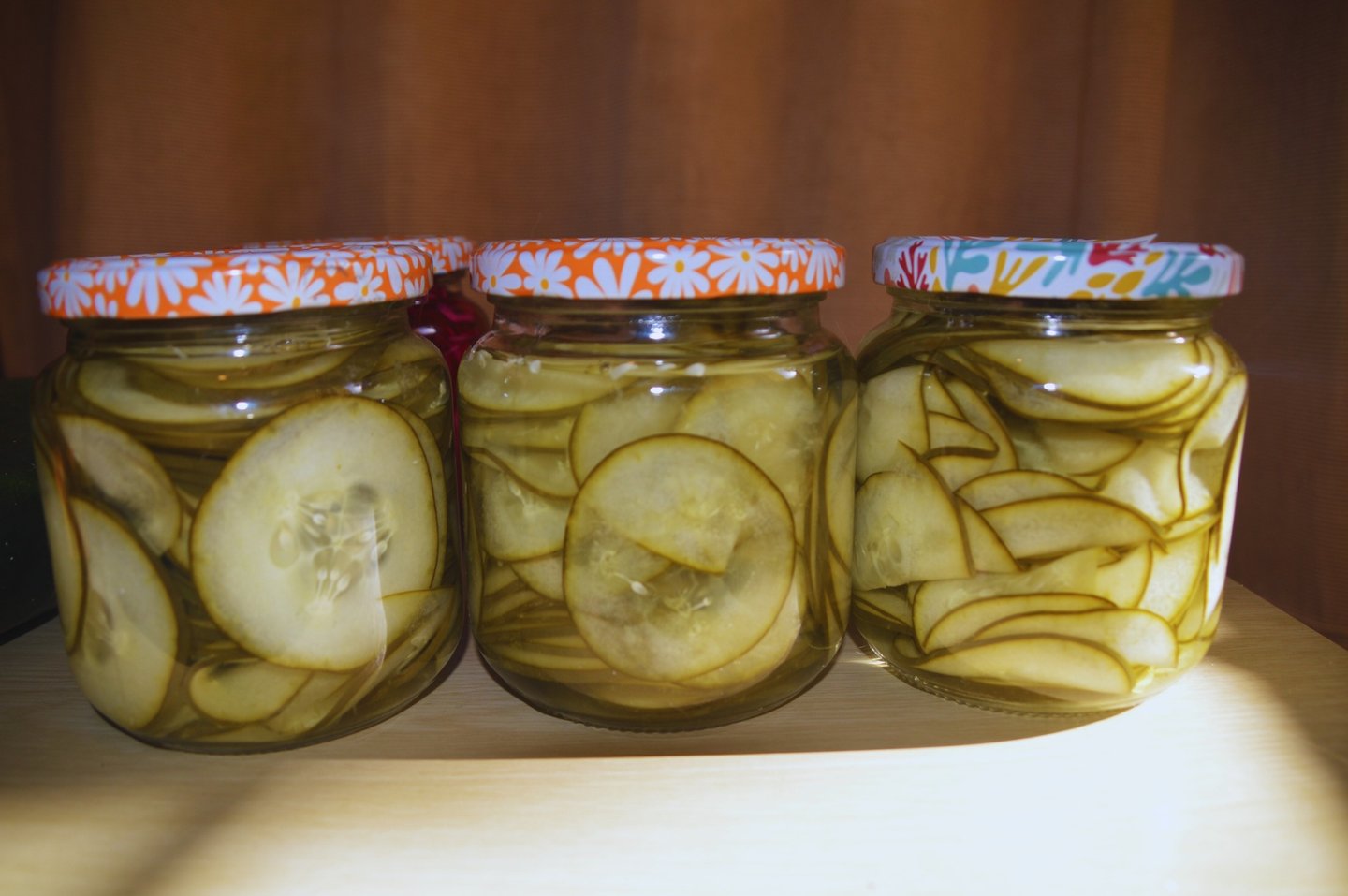 Conserva de pepinos al natural