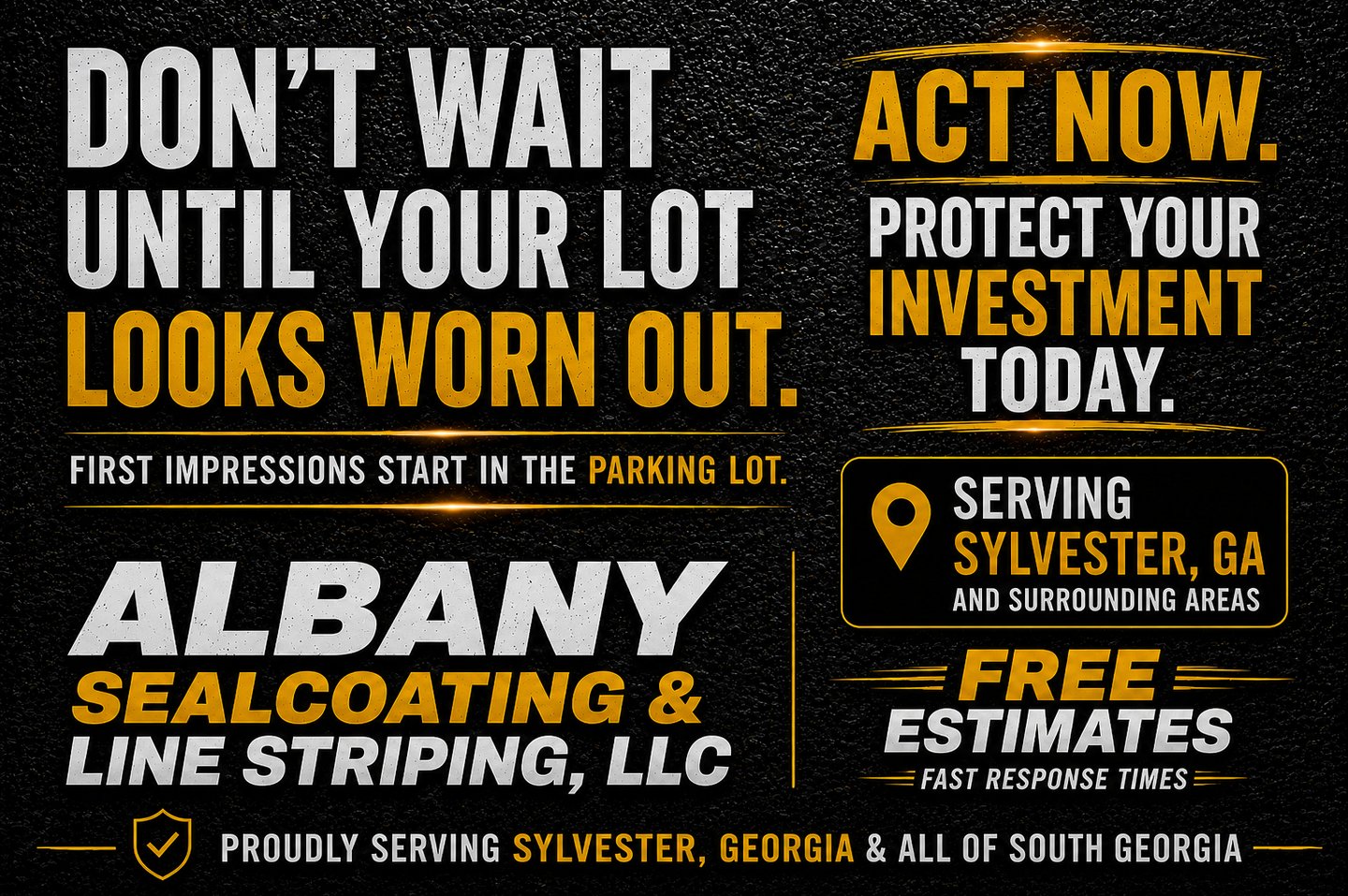 Sealcoating & Line Striping in Sylvester, GA - Sylvester, Georgia Paving Company Near Me