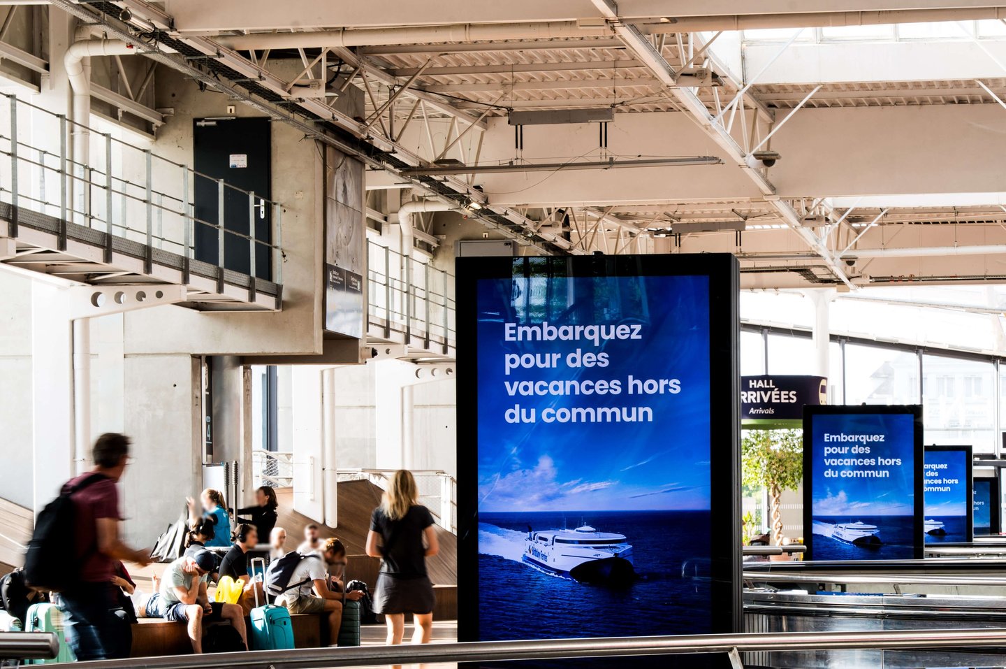 photographie publicitaire dans une gare