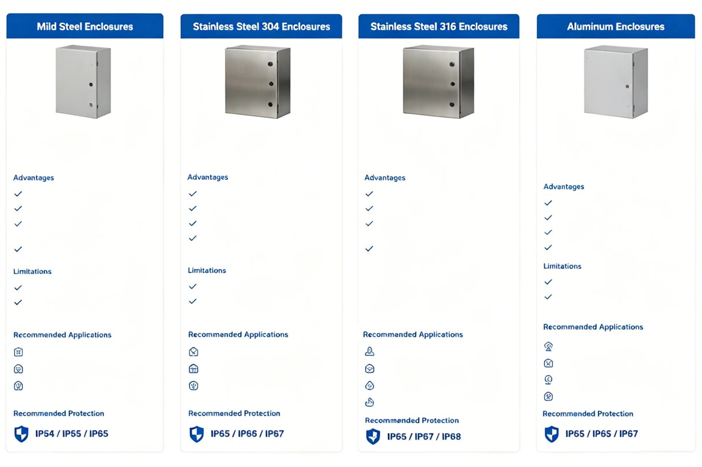 Electrical Enclosure Material Selection Material Categories