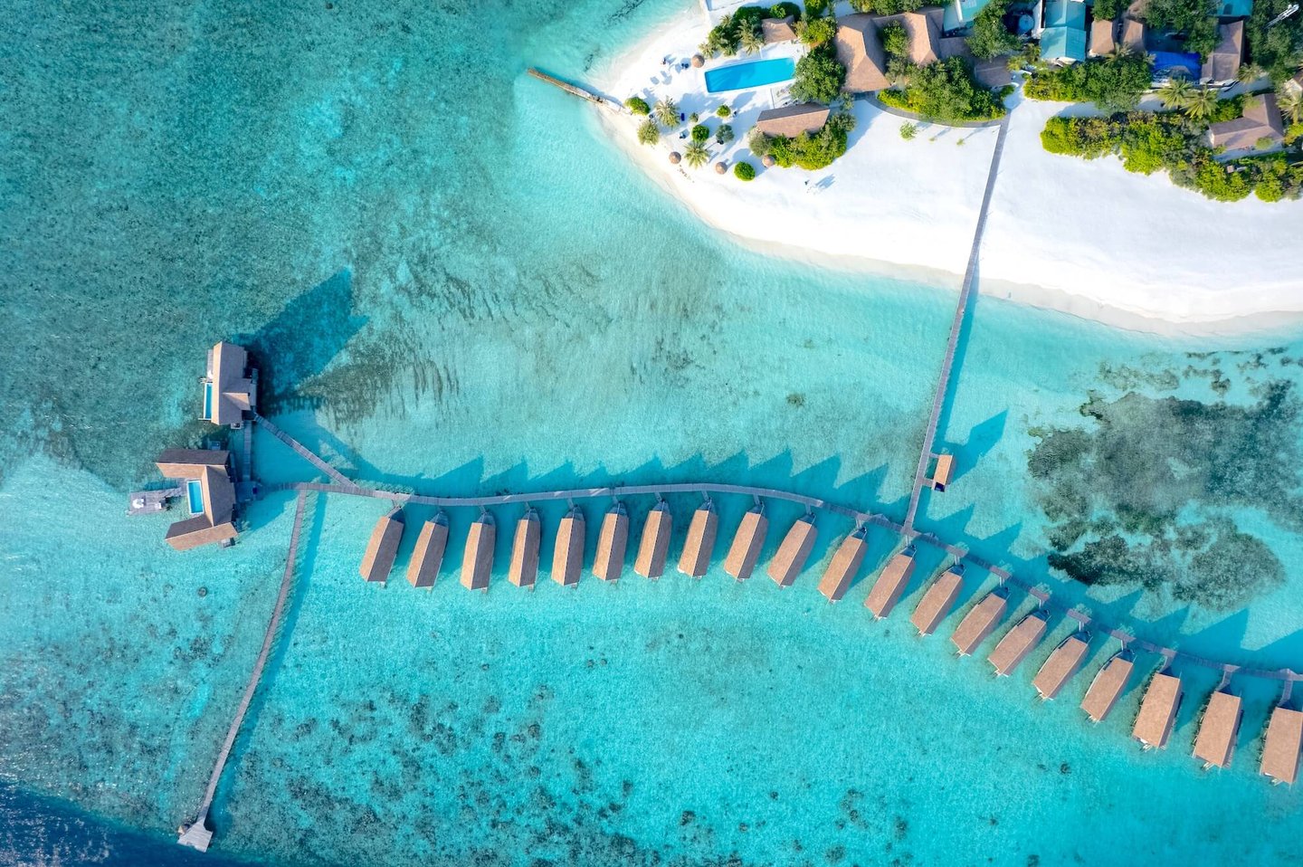 COMO Cocoa Island Maldives arial view