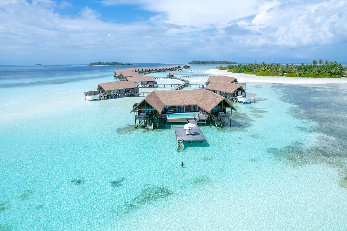 COMO Cocoa Island Maldives arial view