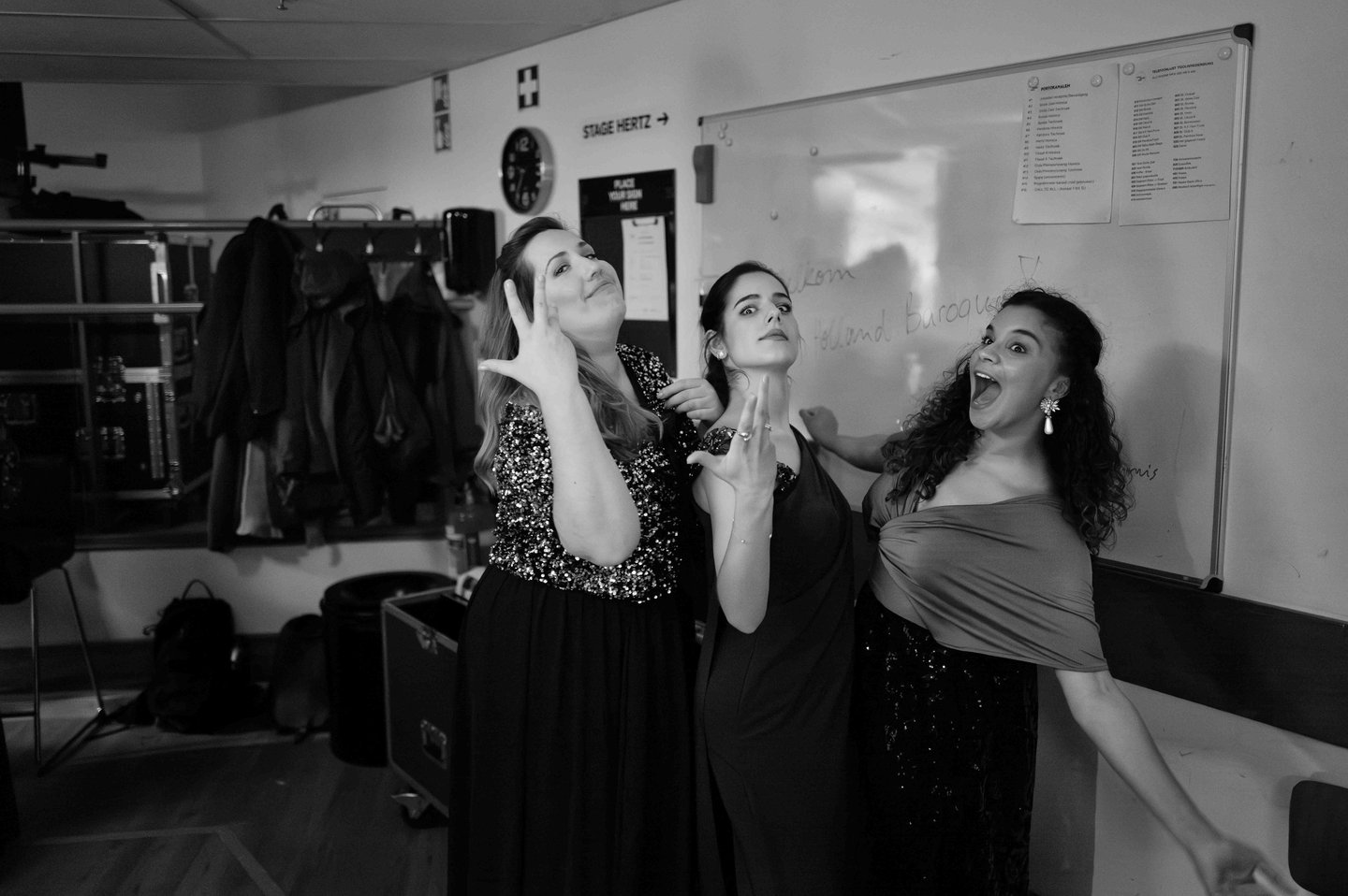 sopran julie roset, ana vieira leite, camille allerat backstage tivolivredenburg Utrecht photo by peter-tra