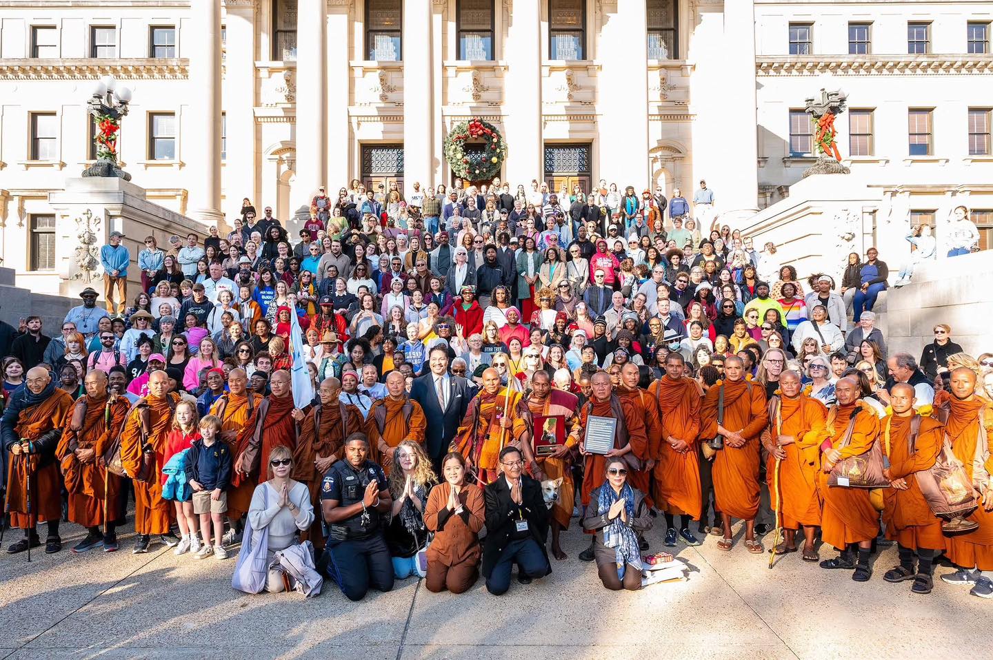 walkforpeace monks and peoples