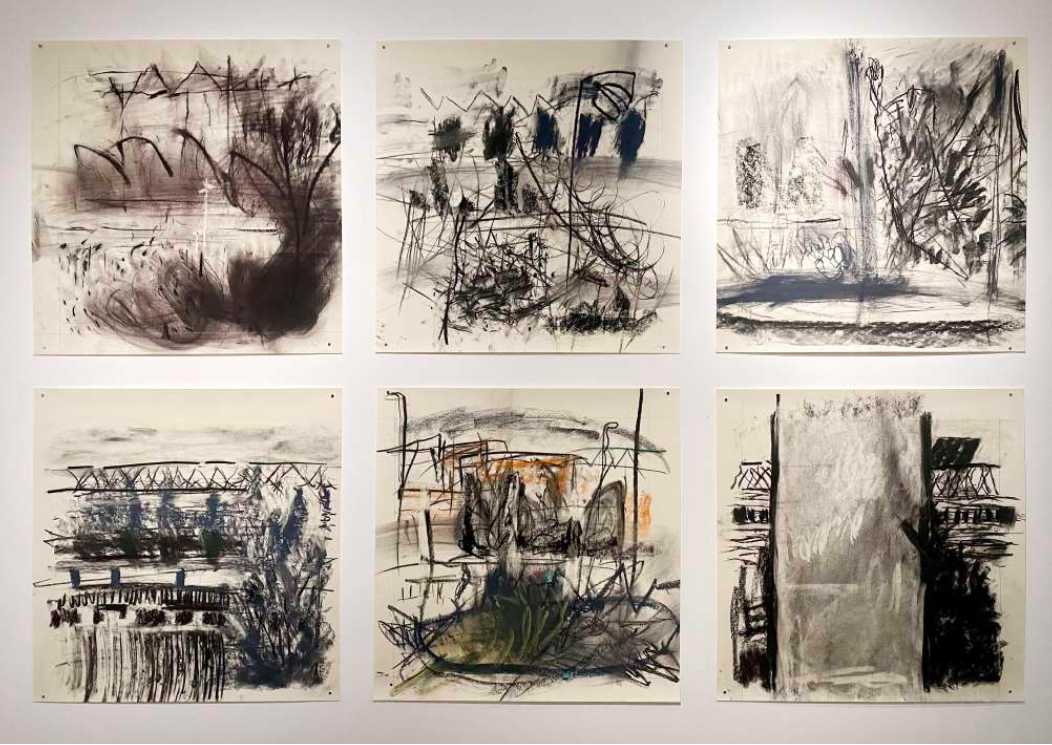 Double altéré Maxime Allain MArine Bikard Lise Terdjman fusain dessin main double courneuve