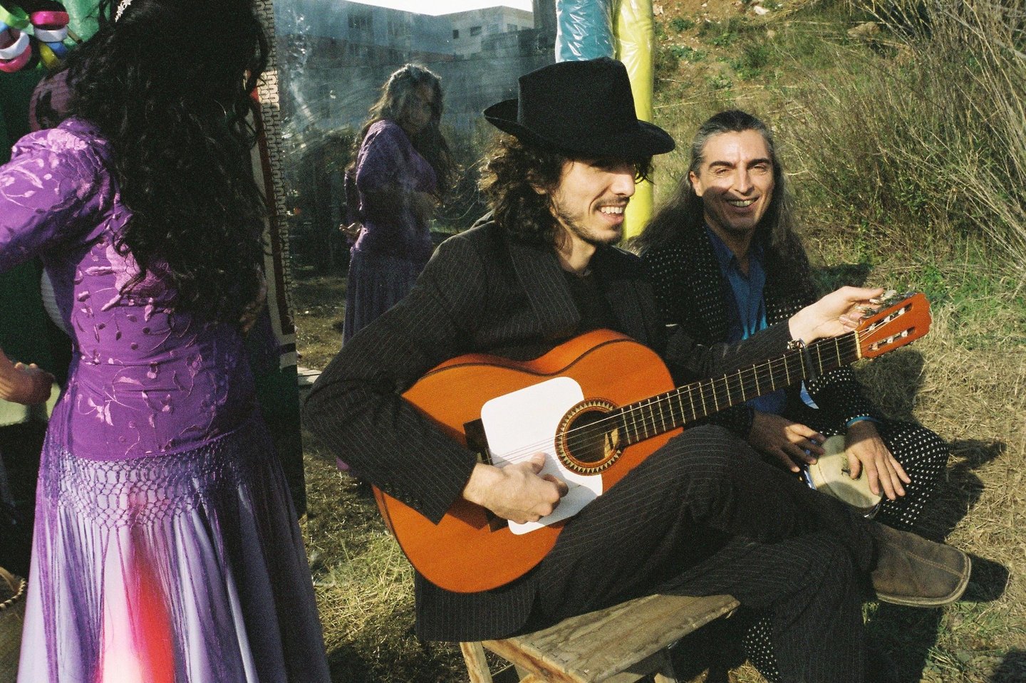 Paco en un momento de la grabación de un videoclip.