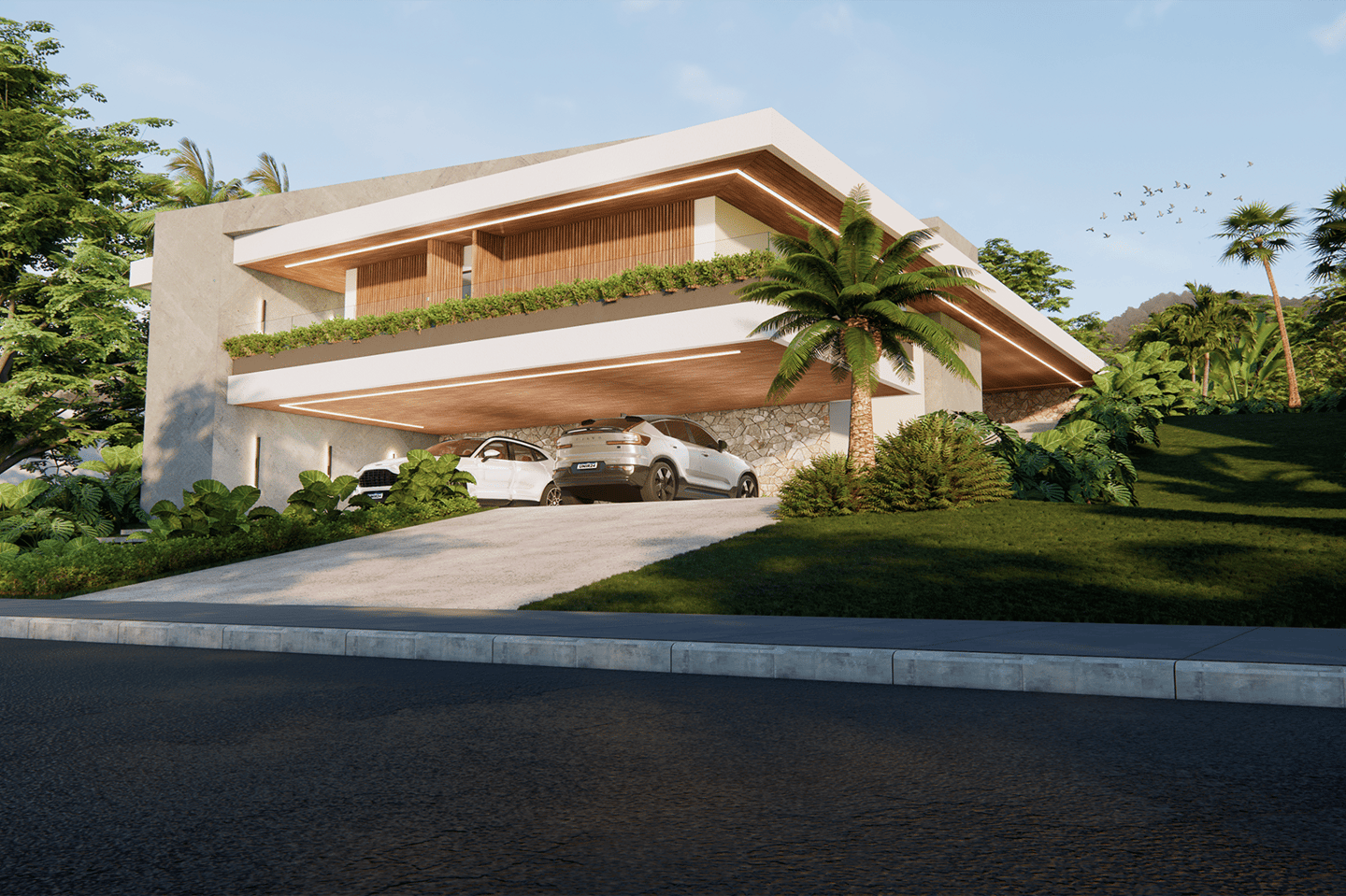 projeto de casa de alto padrão