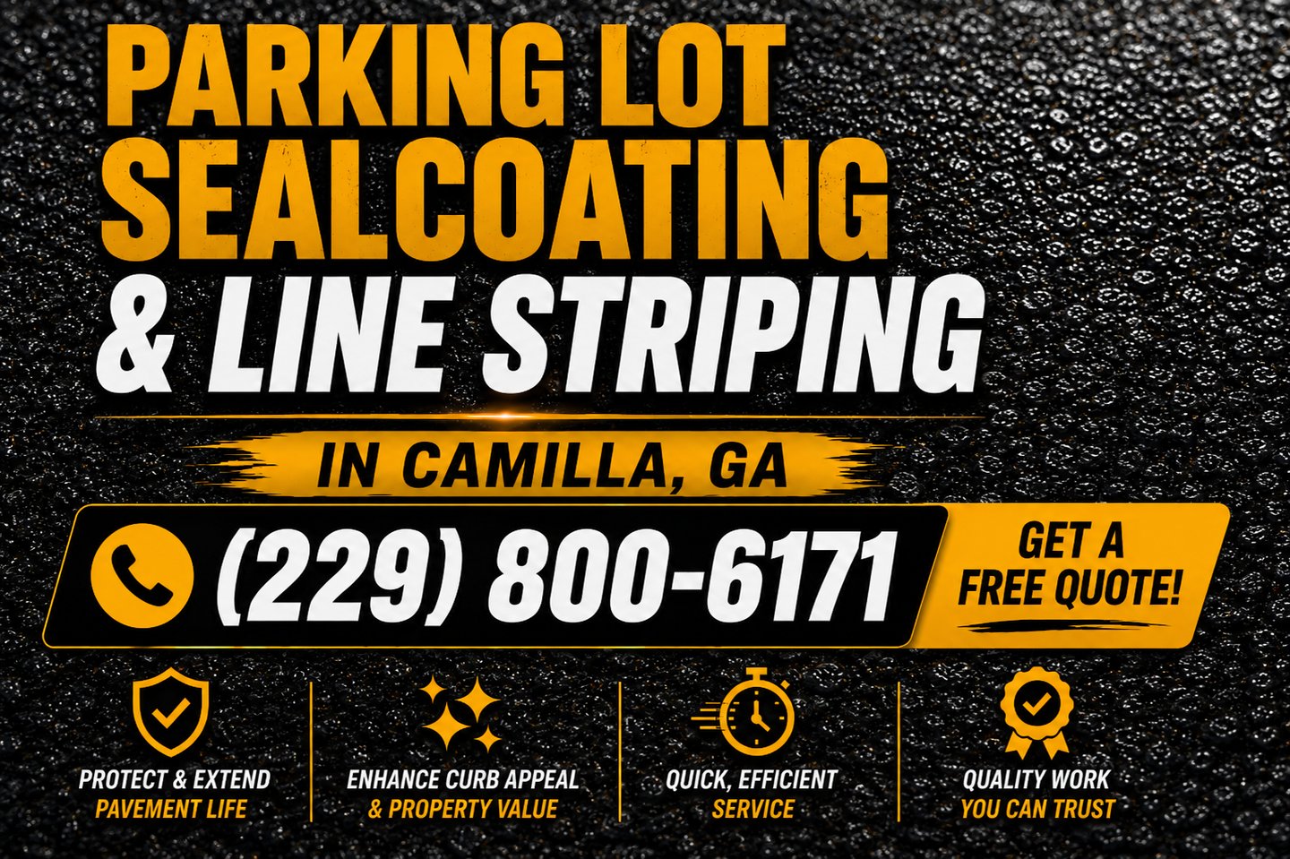 Parking Lot Sealcoating & Line Striping in Camilla, Georgia