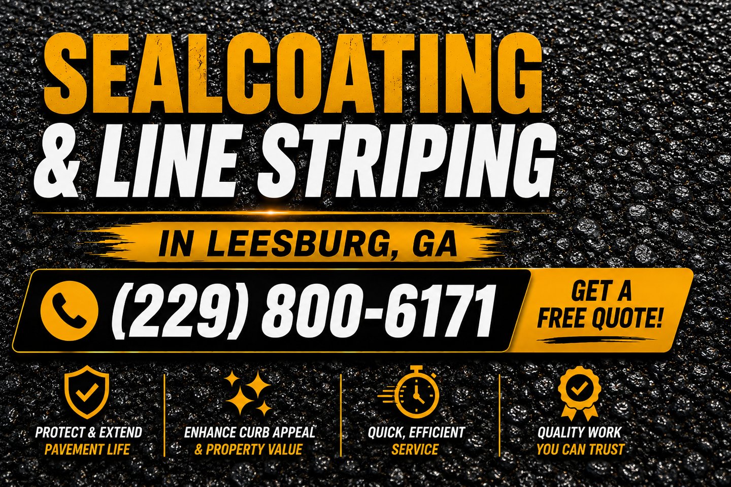 Sealcoating & Parking Lot Striping Services in Leesburg, Georgia | Albany Sealcoating & Line Striping LLC