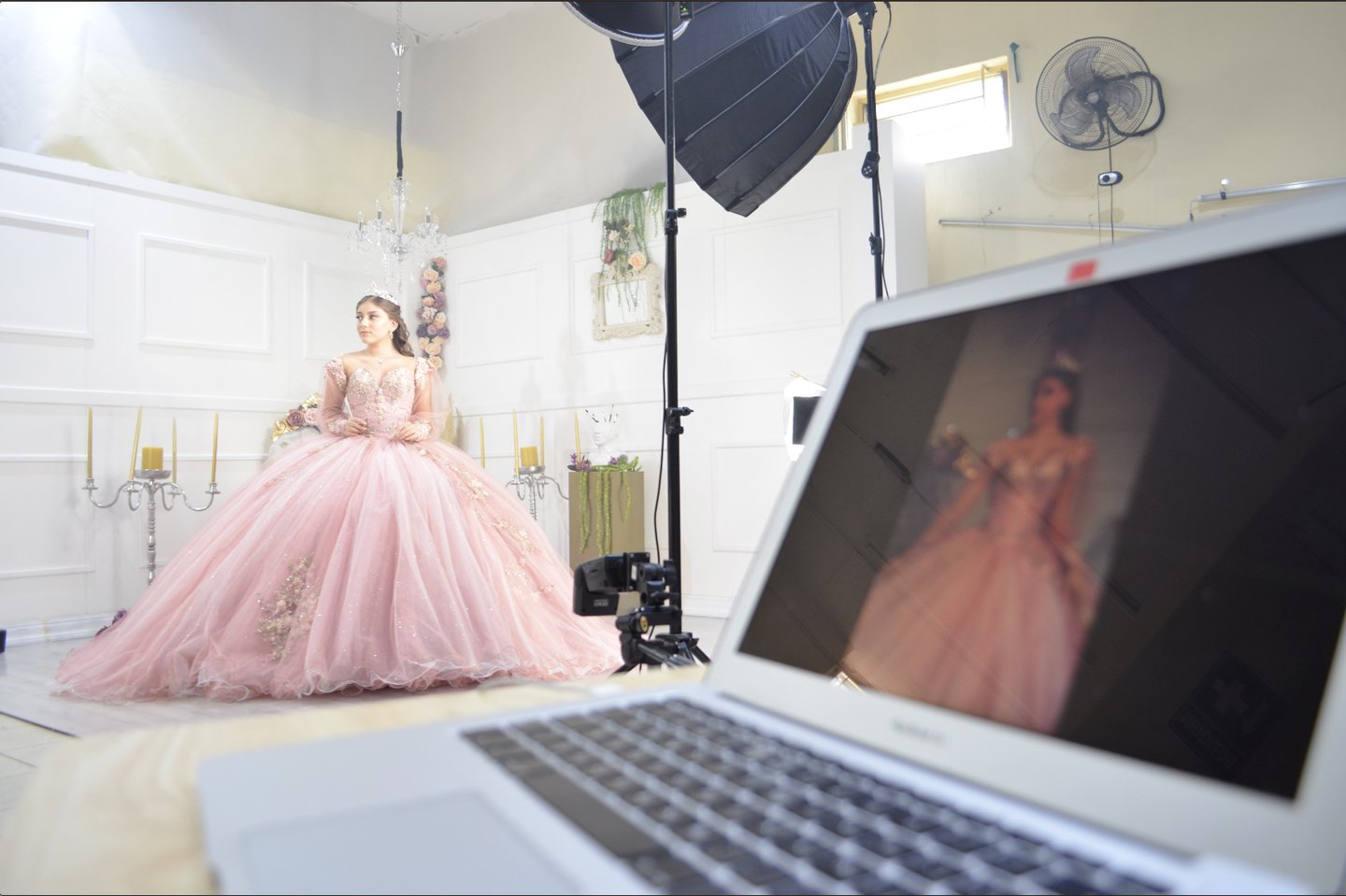 BTS of a photography gig