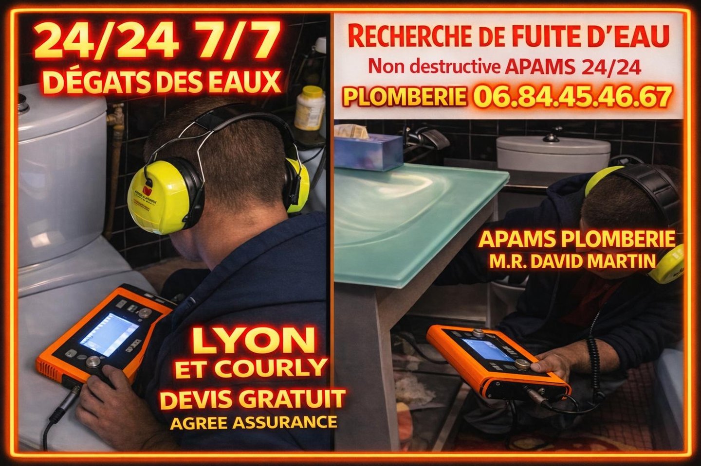 entreprise detection fuite d eau agree assurance LYON