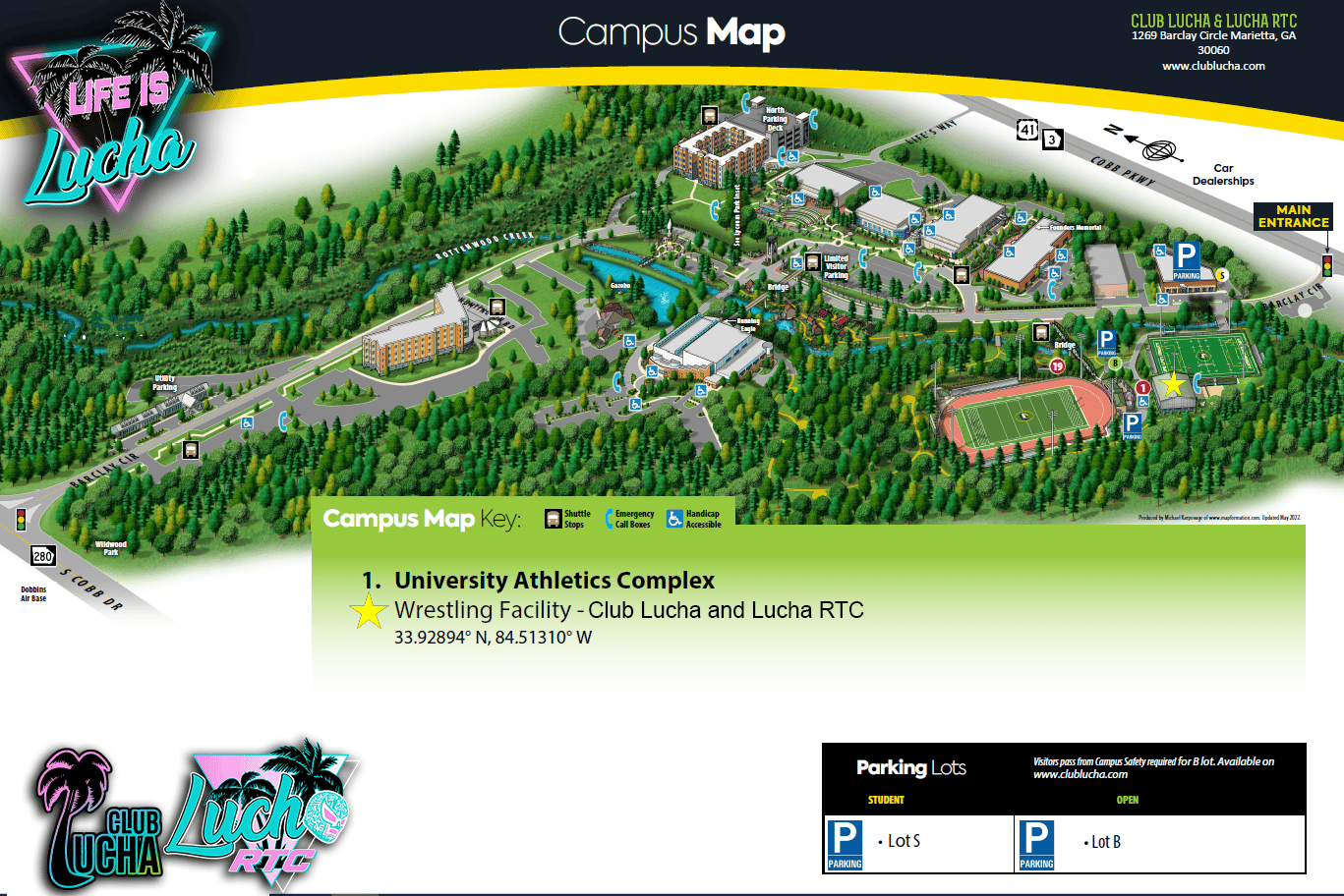 campus map life university