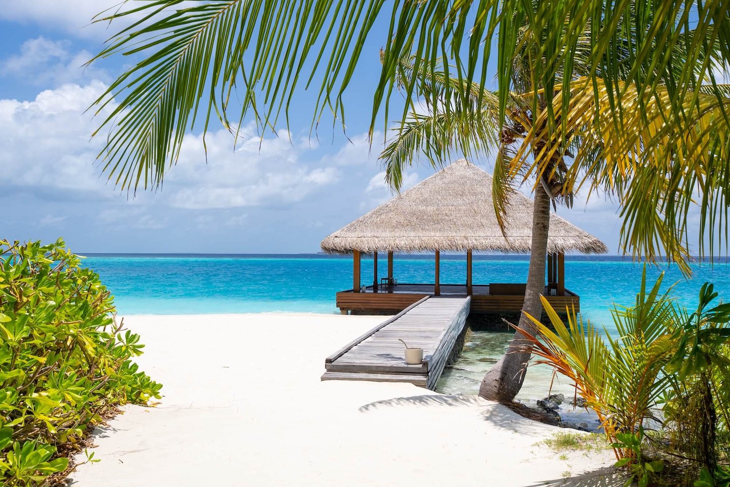 Huvefen Fushi Maldives yoga pavilion
