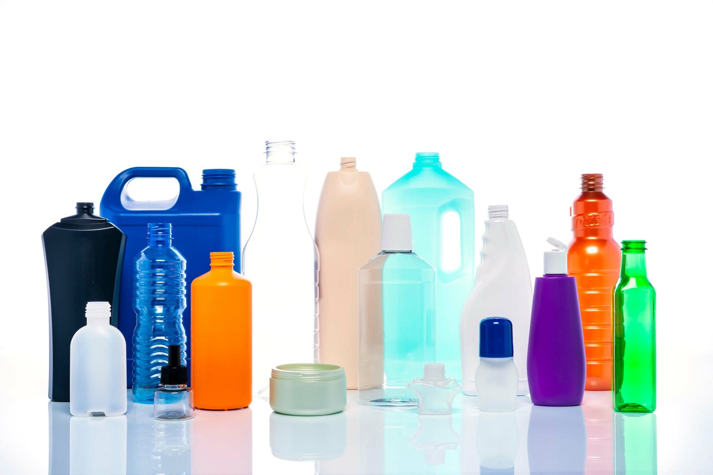 Formatos de plásticos diferentes tamaños