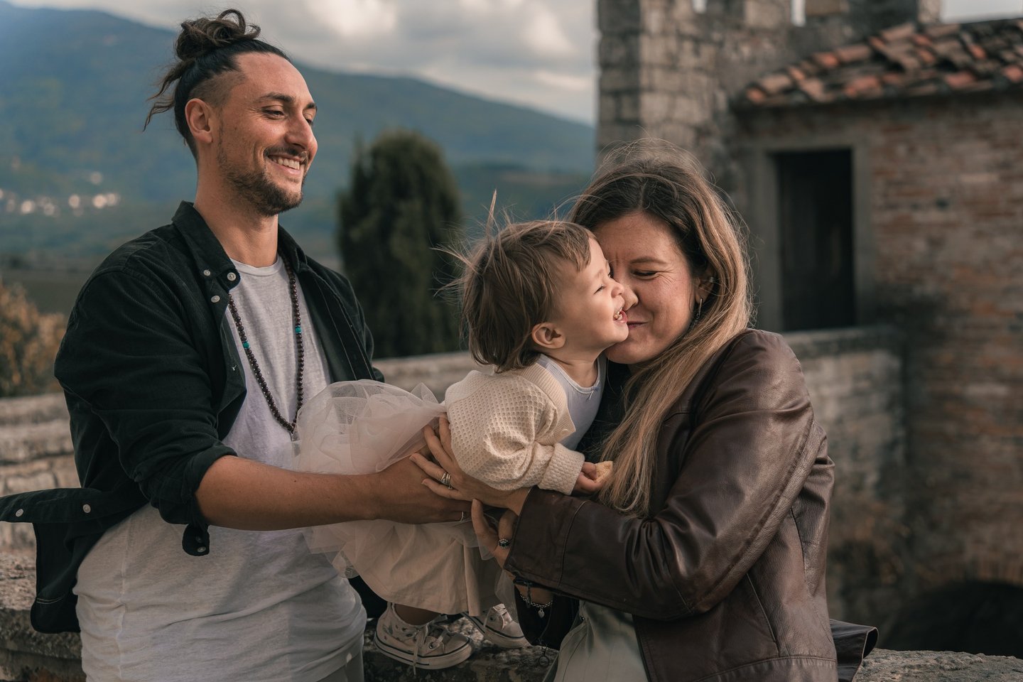 ritratto di famiglia per battesimo