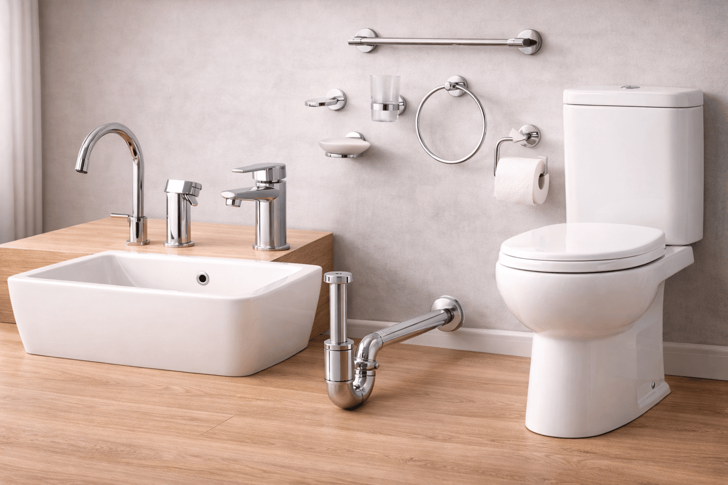 Banheiro e cozinha: torneiras, registros, cubas, bojos,  kit banheiro, torneira misturadora