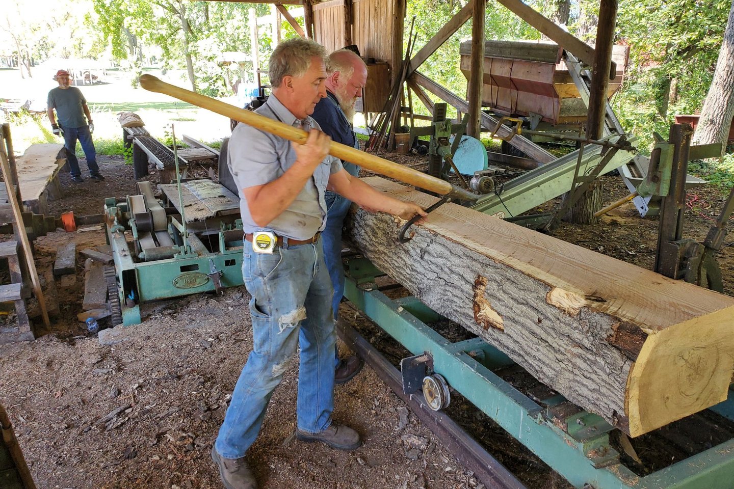 sawmill workers