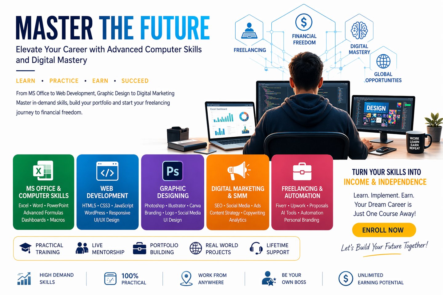 Computer courses in phalia with best and quality teaching skills.