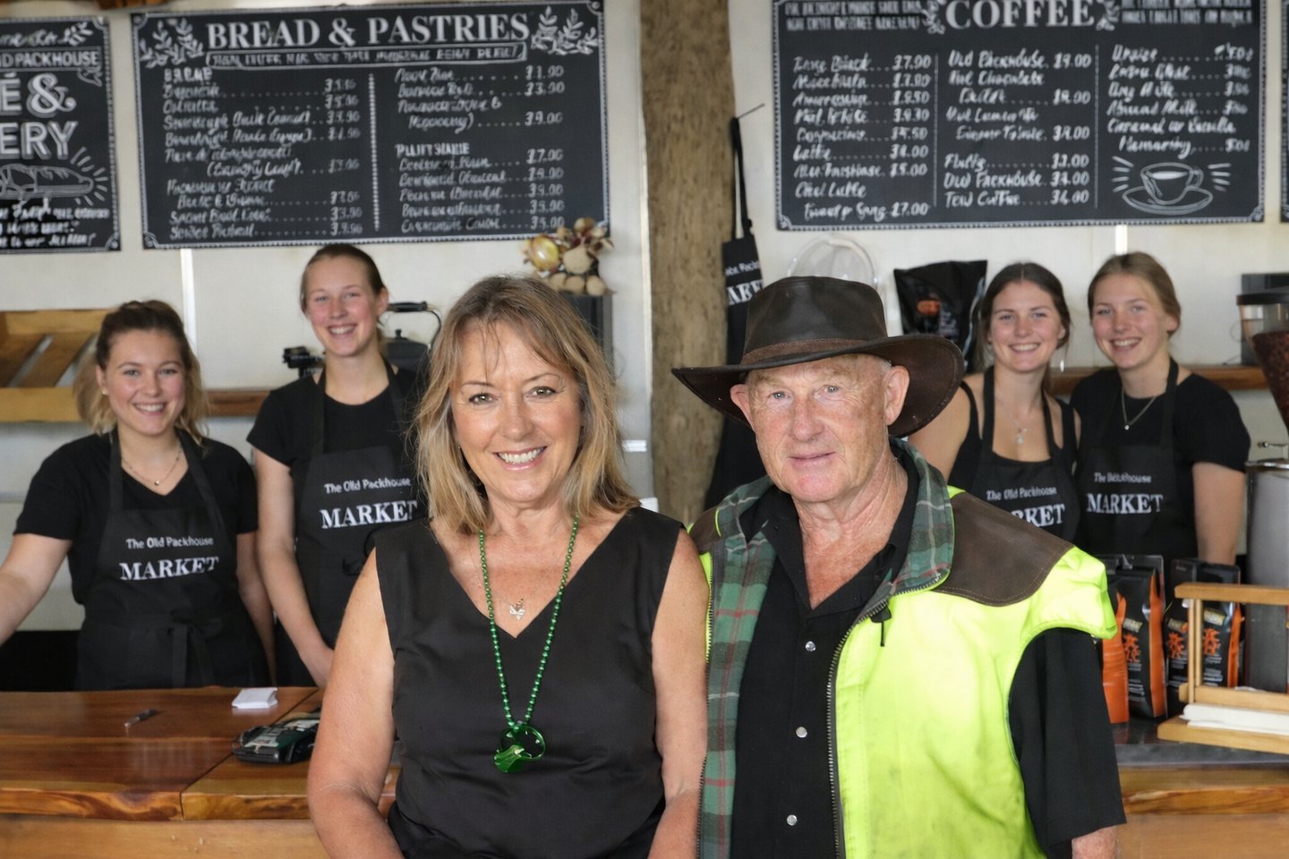 the old packhouse cafe owners Judy and Warrick Hyland