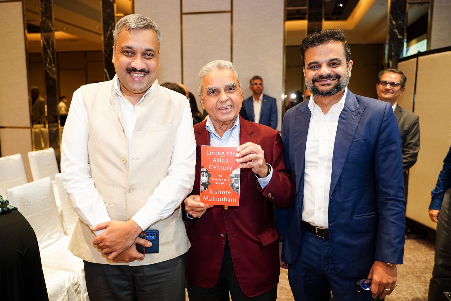 Kishore Mahbubani with Shiv Puri at In Conversation with Shiv