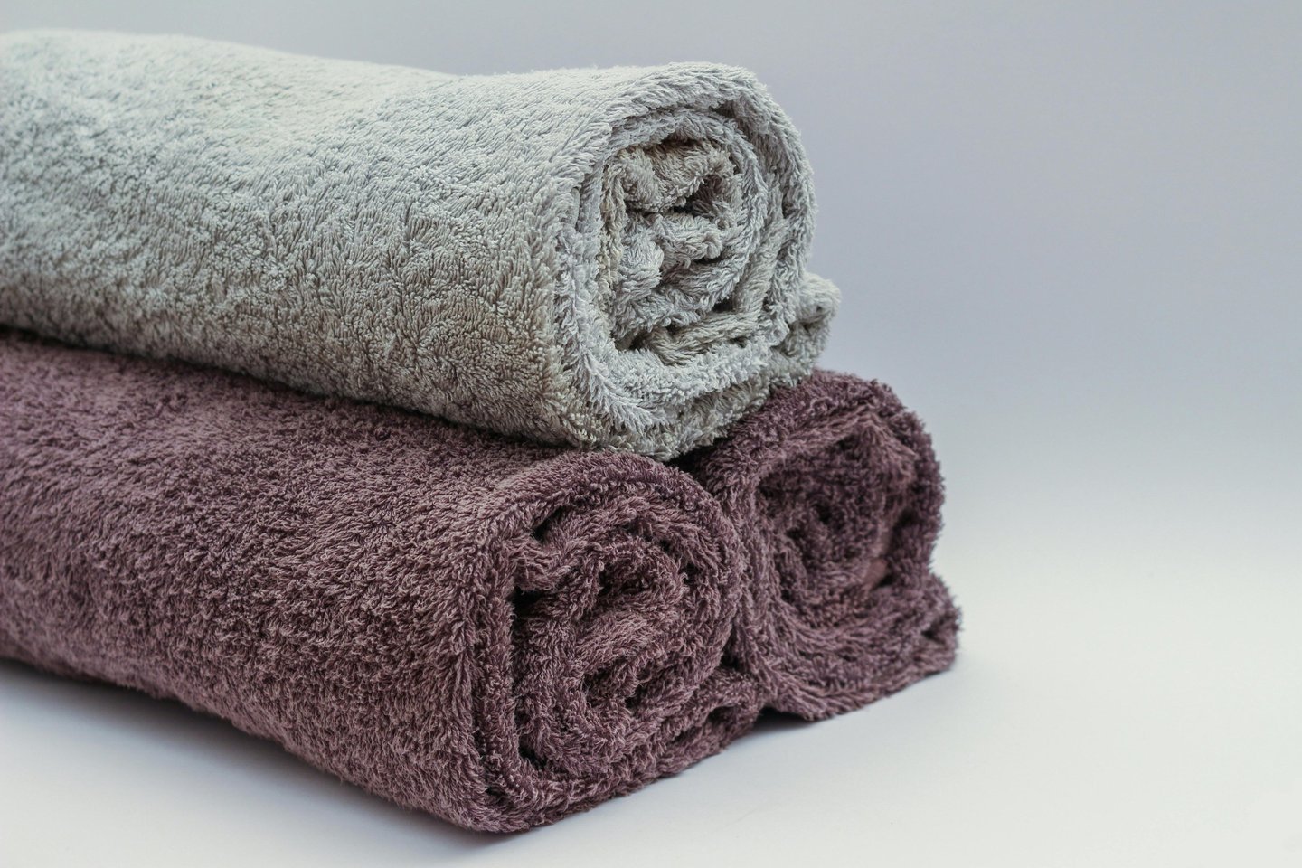Premium cotton terry bath towels in assorted colors
