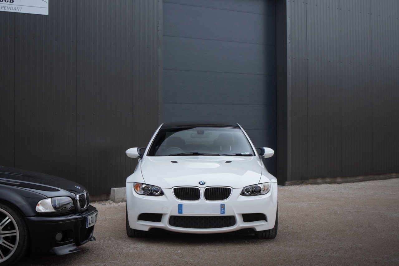 BMW M3 E92 V8 à Dijon : entretien de qualité, performance et fiabilité. Coussinets neufs et vis ARP.