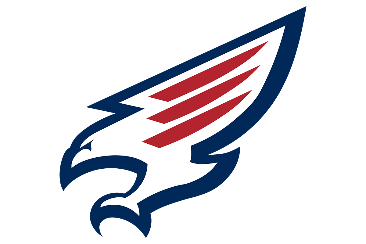 Tompkins High School Falcons navy crimson white 3D printed personalized school spirit products Katy
