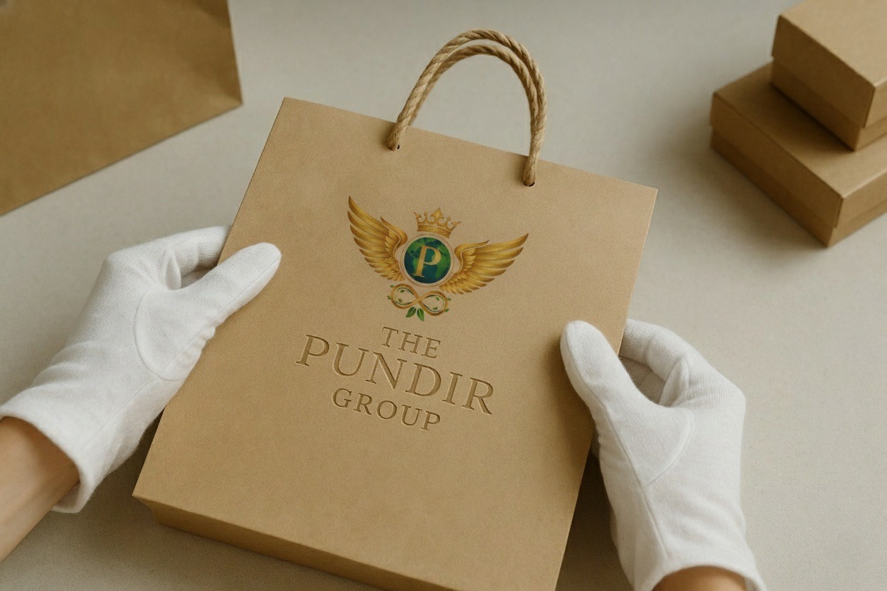 Premium sustainable paper bags for retail and corporate branding
