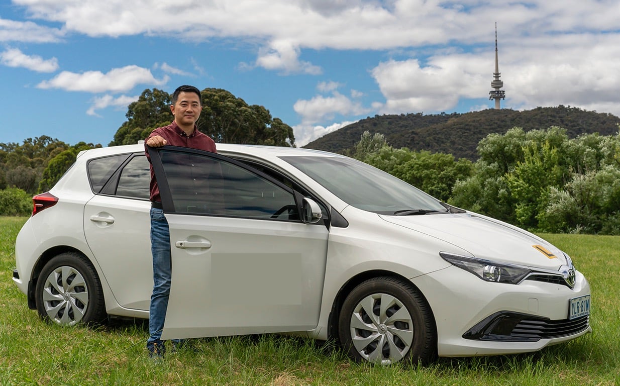 Driving Lessons Car with instructor next
