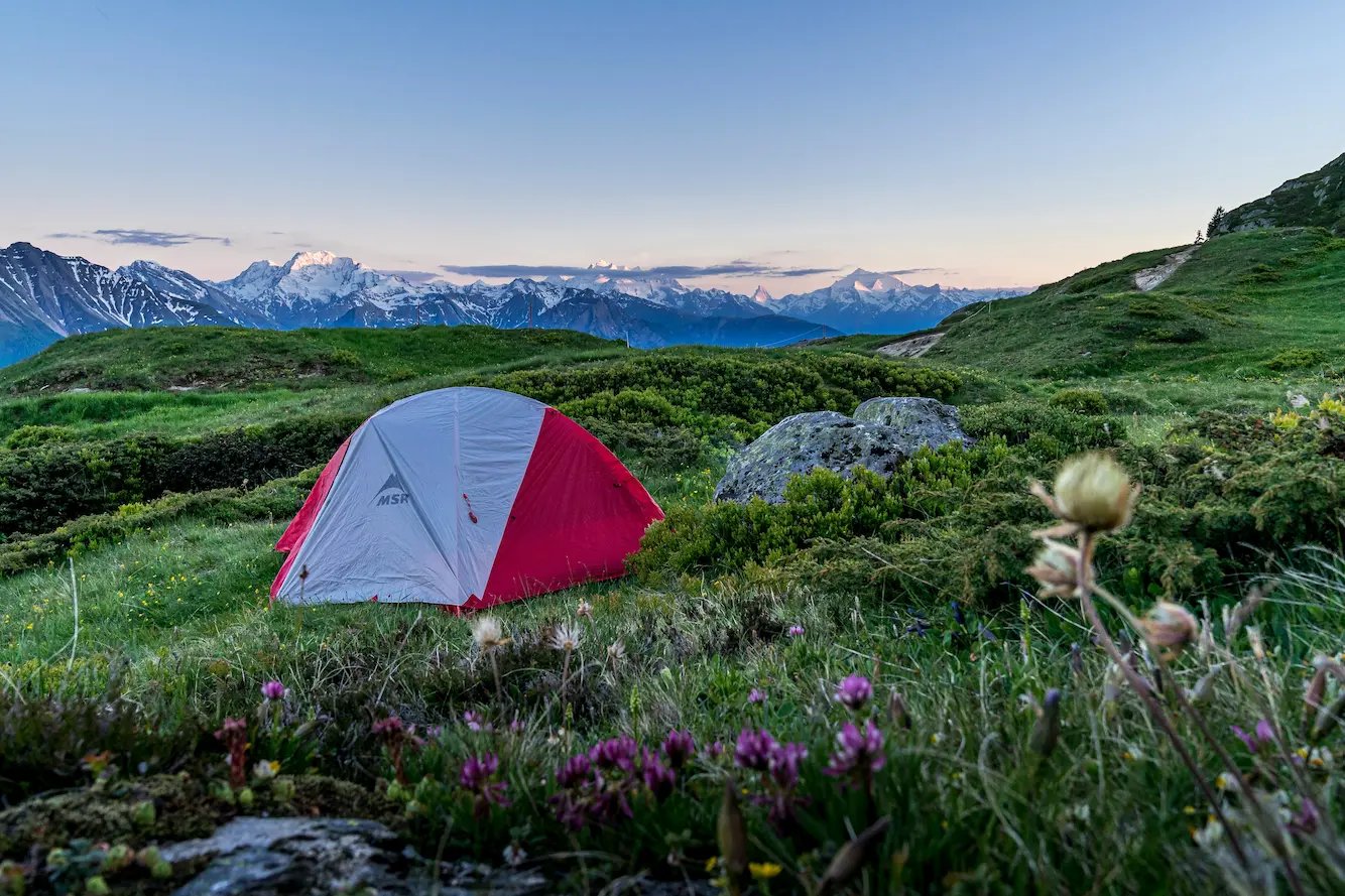 Bivouac en montagne dans le Val d’Arly