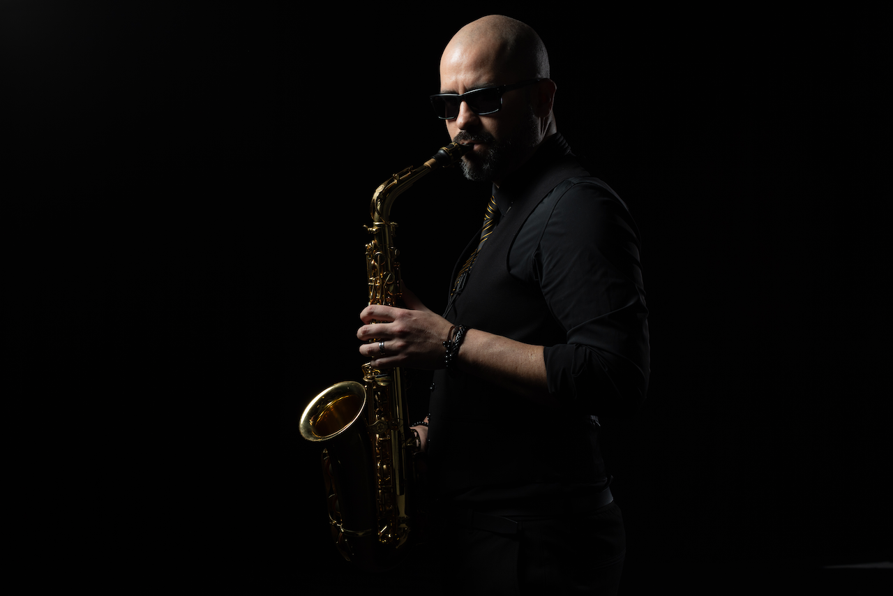 saxofonista elegante
