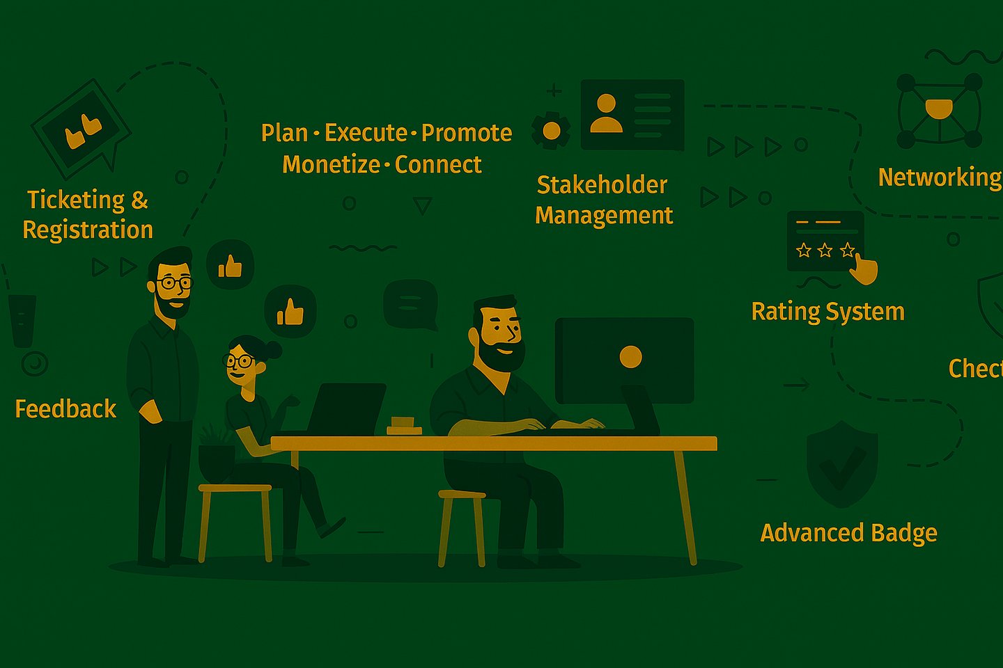 Features of event ticketing and registration platform