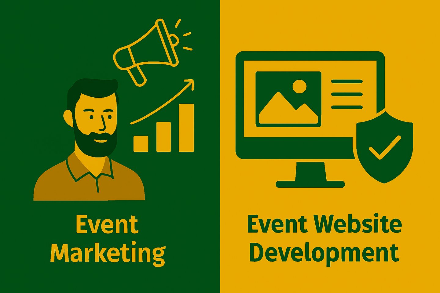 Graphics for social media marketing and event marketing