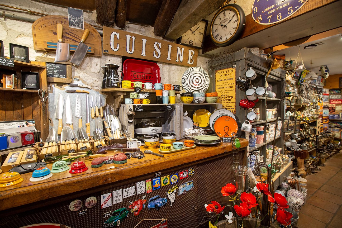Coutellerie et objets de déco pour la cuisine